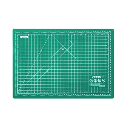 ZERRO Self Healing Cutting Mat 12" x 18" Double Sided Cutting Sewing Mat - size: 17.7"L x 11.8"W