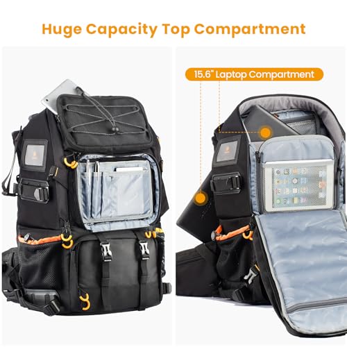 TARION 2 Bags in 1 Professional Extra Large Camera Backpack 27L PB01 - style: Pb-01 (27 Liters)