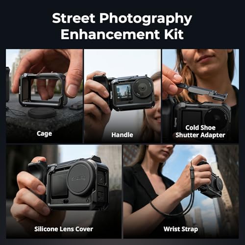 SMALLRIG Metal Grip & Cage Kit for DJI Osmo Action 6-6037 - style: Advanced Cage+Grip