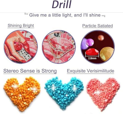 3 Pack Boho Diamond Art Kits for Adults Diamond Painting Kit for Beginner - color: DP03294