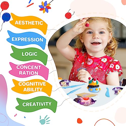 Aestd-ST Air Dry Clay 66 Colors, Modeling Clay for Kids, DIY Magic Clay