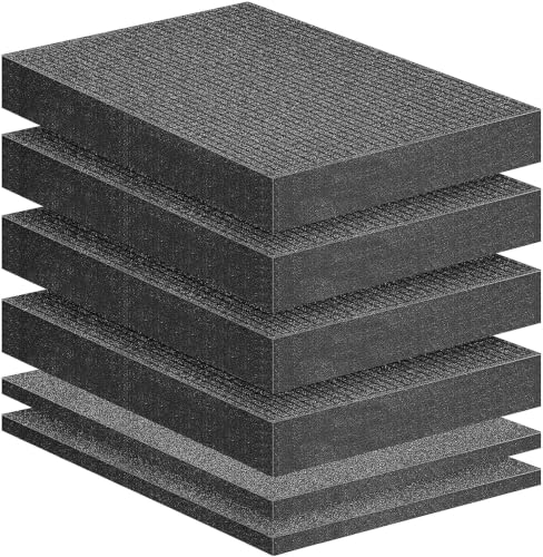 6 Pcs Pick Apart Foam Insert, 2 Size Pre Cube Sheet Foams with Bottom Use - size: 2 Sizes - 6 Pieces