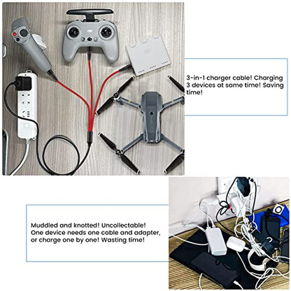 Charger for DJI Neo, Mini 4K, Mini 2 SE, 4 Pro, Air 2S Drones, with Charger - size: 4ft Cable & Charger