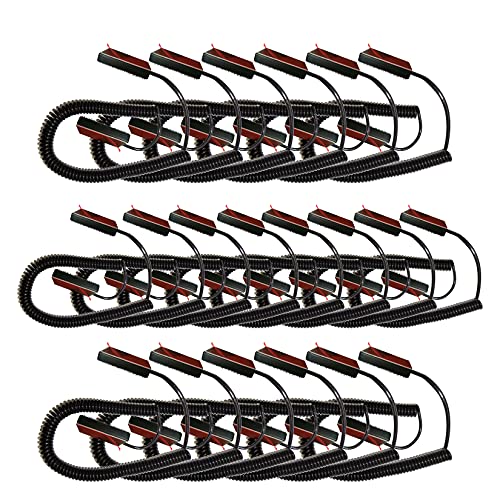 Universal Coiled Security Cable - Black Bulk Pack - size: 20 Pack