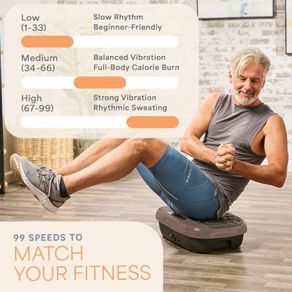Lifepro HexaPlate Lite Compact Vibration Plate with Magnetic Acupoints - color: Bronze