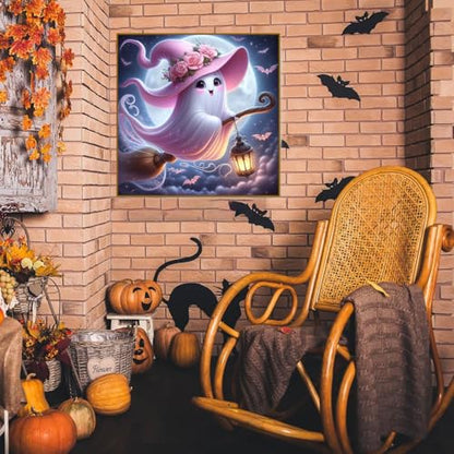 Axquilon Halloween Ghost Diamond Art Kits for Adults 12x12 inch - color: Halloween Ghost