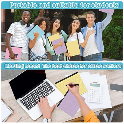 gisgfim 4 Pack 9.5"x 11" Legal Pads College Ruled Notepad - color: Pastel 2