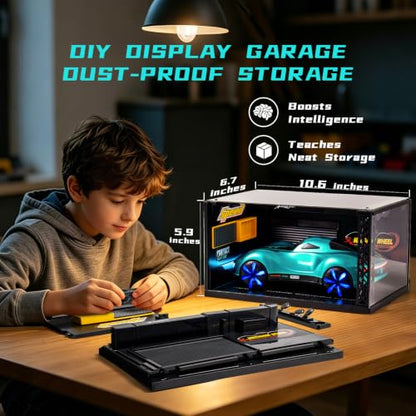 AEROQUEST Gesture Sensing RC Stunt Car with Display Garage - color: Meteor Supercar Blue