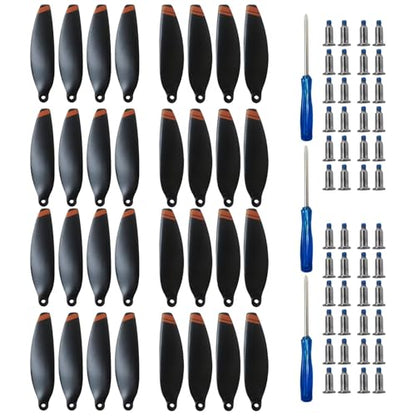 New 32 Pcs Low-Noise Quick-Release Propellers for DJI Mini Series, Replacement Blades with Screws & Tools for Drone Accessories