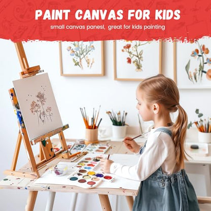 Simetufy 42 Pack 5x7 Inch Small Canvas Boards for Kids Painting - size: 5"x7" - 42pcs
