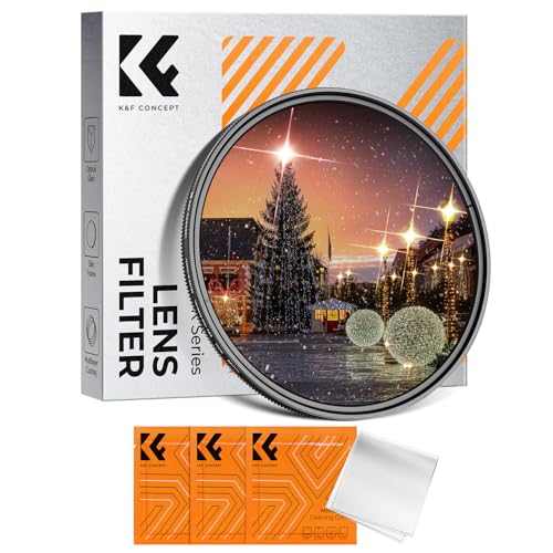 K&F CONCEPT 82mm Variable Star Starburst Filter 4 8 Points - size: 82mm