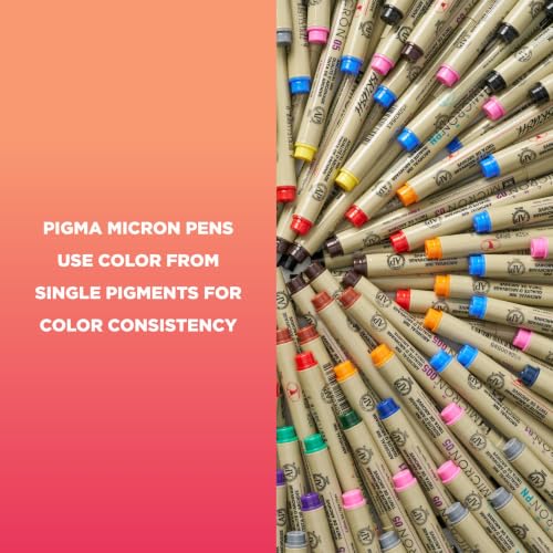 SAKURA Pigma Micron Fineliner Pens, Sepia, 003 Point, Box of 12