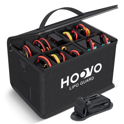 HOOVO Lipo Bag, Fireproof and Explosionproof LiPo Battery Bags