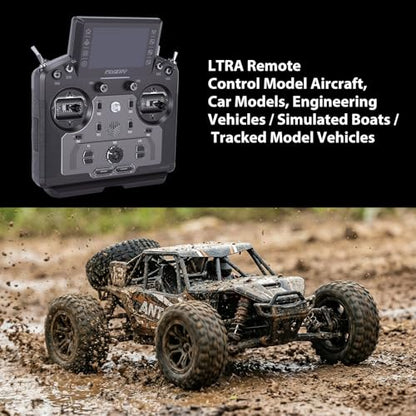 Tidyard 18CH RC Transmitter with 3.5" Touchscreen, 8700mAh Battery, Dual Antenna for Drones, Cars, Boats