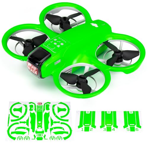 WRAPGRADE Skin Sticker Compatible with DJI NEO Full Wrap (Neon Green) - color: Neon Green