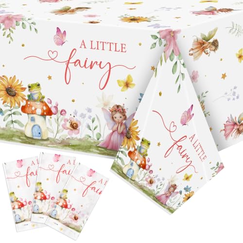3 Pack Fairy Party Tablecloths for Girls - color: Fairy