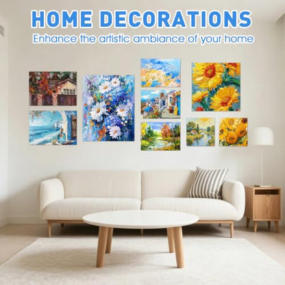 ESRICH 48 Pack Canvas Boards for Painting, Paint Canvas for Adults & Kids - size: 48 Pack(4x4 4x6 5x6 6x6 8x10 10x10 9x12 11x14)