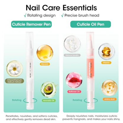 GELLEN Nail Cleanser Pads 50PCS with 10PCS Manicure Tools Kit - size: 50PCS with 10PCS Tools