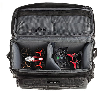 Navitech Grey Drone/Quadcopter Carry Bag Case Compatible With Sky Viper m500 Nano Drone - AUTO Launch, Land, Hover 2016 Edition