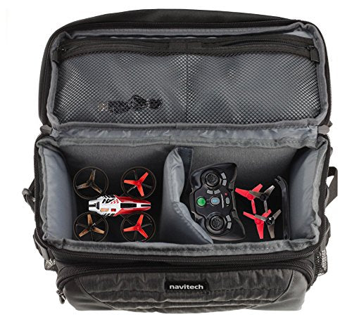 Navitech Grey Drone/Quadcopter Carry Bag Case Compatible With Virhuck T915 2.4 GHz Mini RC Drone