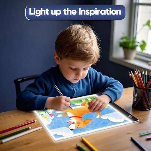 Guiseapue A4 Diamond Art Light Board, Ultra-Thin Light Pad for Painting