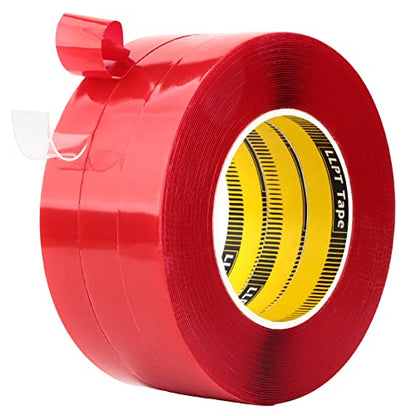LLPT Double Sided Tape 0.8 Inch x 108 Ft Acrylic Mounting Tape (AC0800) - size: 0.8" Width