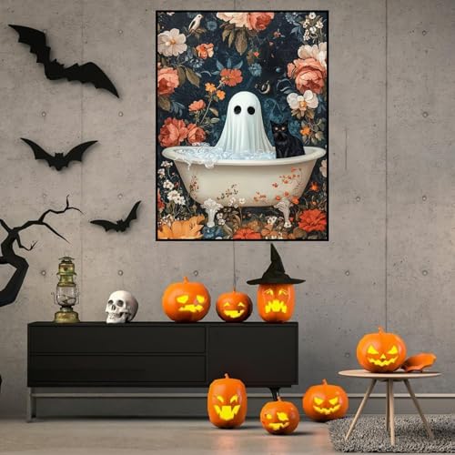 3 Pack Diamond Art Kits for Adults Halloween Diamond Painting Kit 12x16inch - color: 3 Pack Halloween-D, size: 11.8 × 15.7 in (30 × 40 cm)