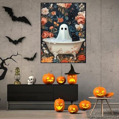 3 Pack Diamond Art Kits for Adults Halloween Diamond Painting Kit 12x16inch - color: 3 Pack Halloween-D, size: 11.8 × 15.7 in (30 × 40 cm)