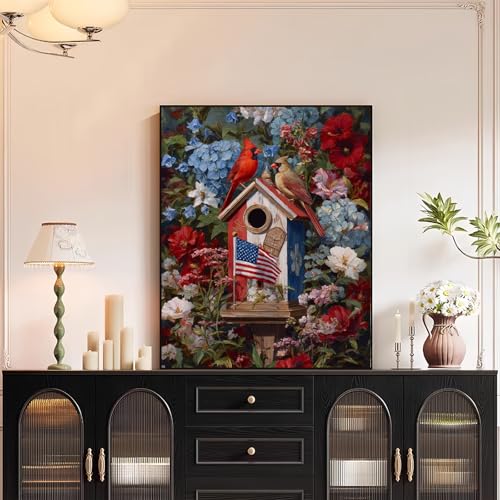 XTCIXAL Paint by Numbers Kit for Adults, Cardinal, 16X20 Inch - color: 14-Cardinal