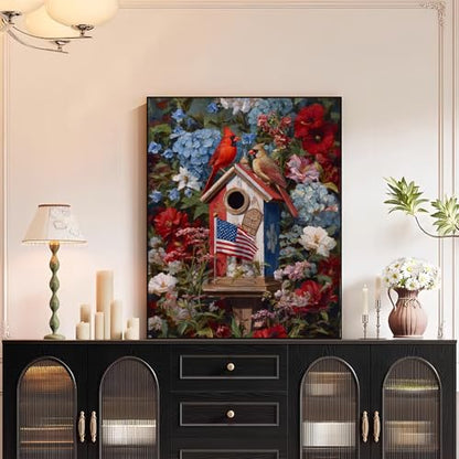 XTCIXAL Paint by Numbers Kit for Adults, Cardinal, 16X20 Inch - color: 14-Cardinal