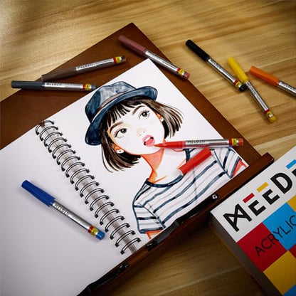 MEEDEN Mixed Media Paper Pad: 9"x12", 112lb/165gsm, 60 Sheets, Spiral Bound