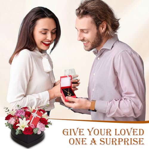 Landical 72 Pcs Small Jewelry Gift Boxes for Ring Necklace,Red - color: Red
