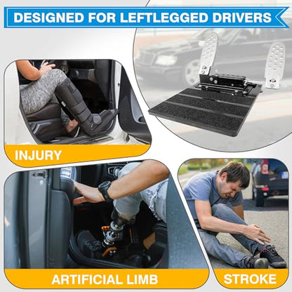 Left Foot Accelerator Gas Pedal for Handicap Drivers Assist - size: Standard-Size