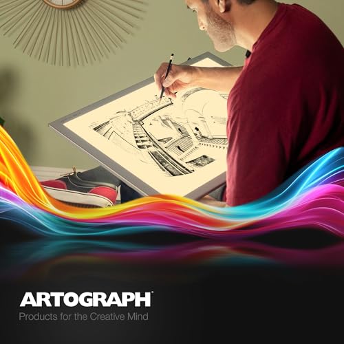 Artograph LightPad 950 LX Thin Dimmable 24x17 Inch Artist Light Box with UV Free LED Light for Tracing, Drawing, and Patterns, Silver - size: 24" x 17"