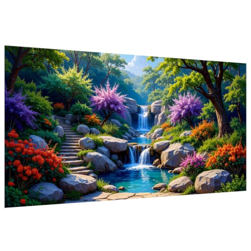 YOYA Large Diamond Art Kits for Adults, Landscape 5D Diamond Painting - color: Waterfall 509