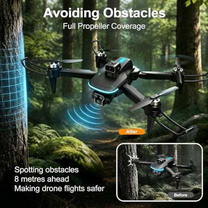 Ourlife Mini Drone with Camera 1080P for Adults,36Min Flight Time - color: BlackGreen