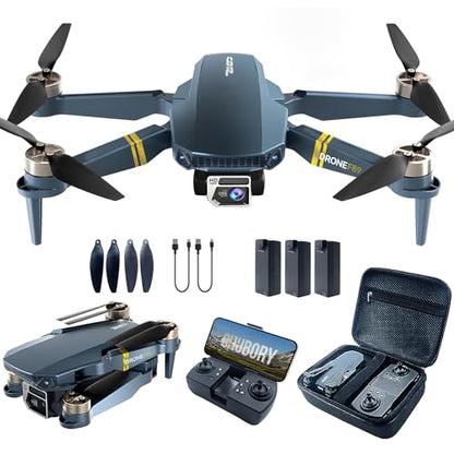 4K Drone with Camera, 84 Min Flight Time, 3 Batteries, Brushless Motor Quadcopter with 2650 ft Control Range, Auto Hover, Follow Me for Beginners