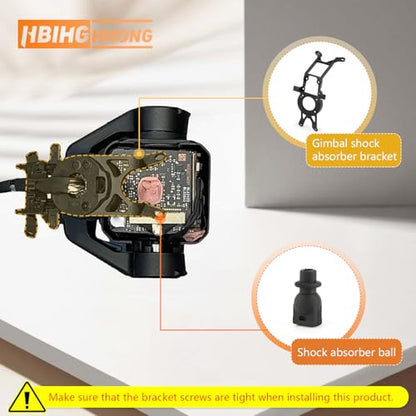 Replacement for DJI Mavic 3 Pro Gimbal Camera Shock Lower Bracket with Shock Absorber Ball for Mavic 3 Pro Damper Rubber Gimbal Mounts Accessories Parts