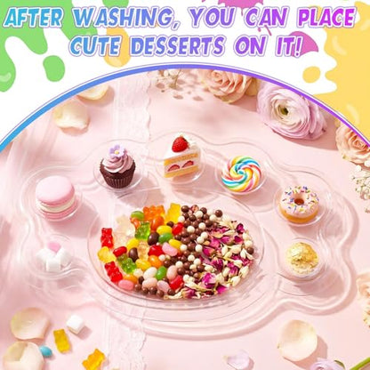 100 Pcs Large Clear Paint Tray Palette, Footprint - style: Footprint