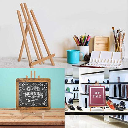 U.S. Art Supply 18" Large Tabletop Display Easel - Beechwood, Pack of 1 - style: 18" - Pack of 1