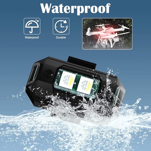 LED Drone Anti-Collision Strobe Lights 7 Colors USB Rechargeable 5 Pack - color: 5Pcs Drone Lights
