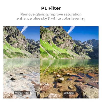 K&F CONCEPT ND & CPL Filter Set Compatible with DJI NEO, ND8 - style: CPL+ND8+ND16