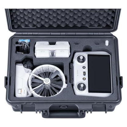 Lykus Titan FP110 Waterproof Hard Case for DJI Flip and DJI RC 2/RC-N3 - color: Black