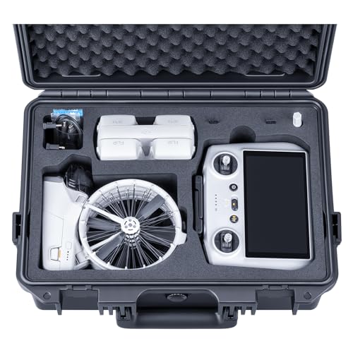 Lykus Titan FP110 Waterproof Hard Case for DJI Flip and DJI RC 2/RC-N3 - color: Black