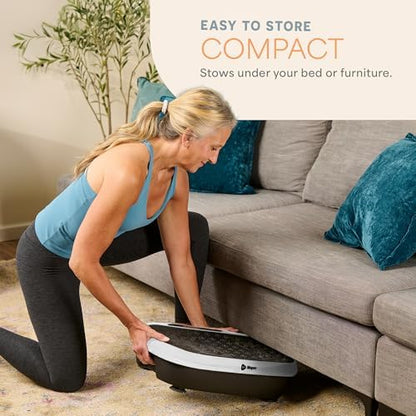 Lifepro HexaPlate Lite Compact Vibration Plate with Magnetic Acupoints - color: White