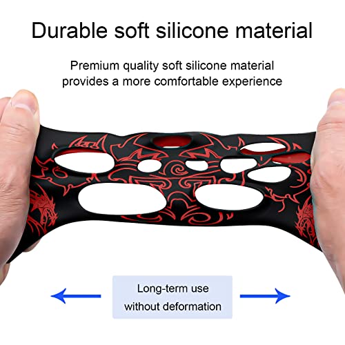 Controller Skin for Xbox-One, BRHE Anti-Slip Silicone Cover - color: Red