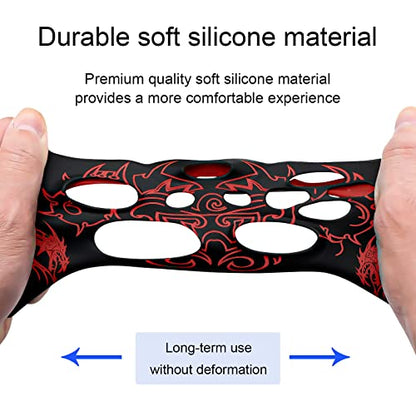 Controller Skin for Xbox-One, BRHE Anti-Slip Silicone Cover - color: Red