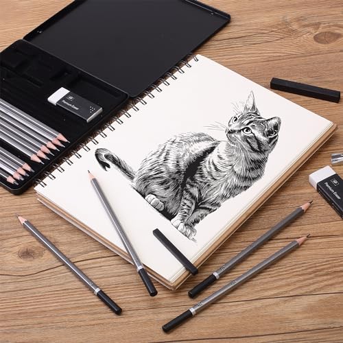 Mr. Pen- Drawing Sketching Pencil Set, 19 pcs, Graphite Pencils (10B-6H) - size: 19 Count