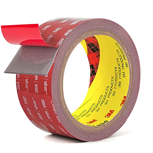 3M Double Side Tape Heavy Duty,2in x 10ft Mounting Tape Strong Adhesive Double Sided Tape Waterproof Foam Tape for LED Strip Light, Picture Hanging Strips for Wall - size: 2in x 9.85ft