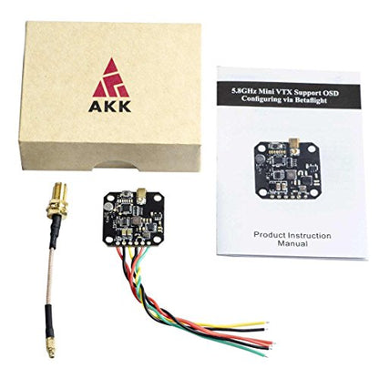 AKK FX3-ultimate 5.8GHz 25mW/200mW/400mW/600mW Switchable Mini VTX Support OSD Configuring via Betaflight
